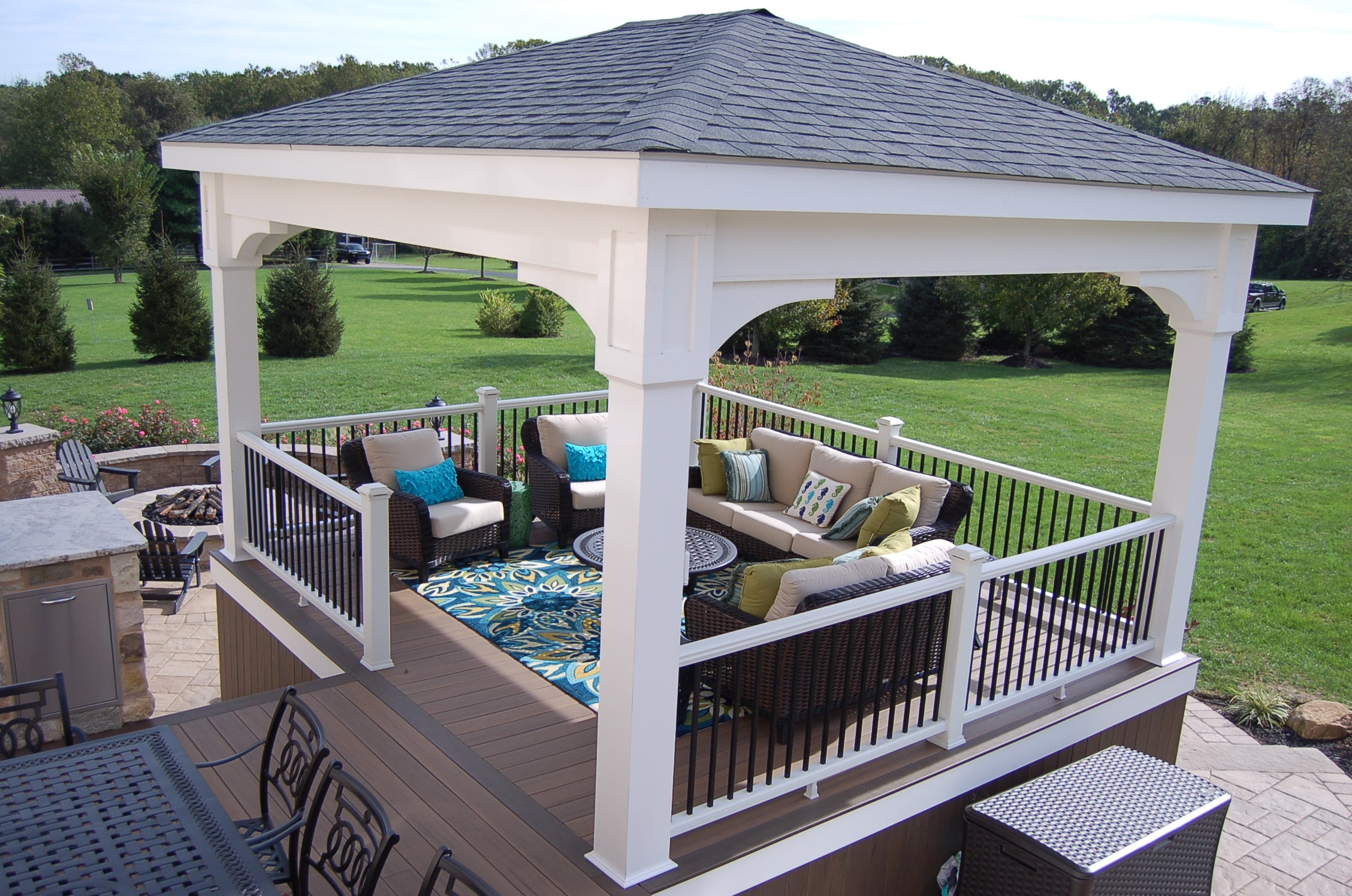 deck with roof from CKC Landscaping