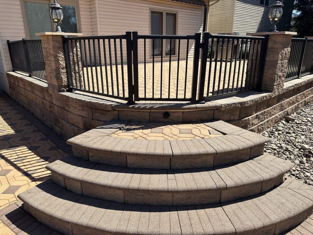 paver staircase from CKC Landscaping