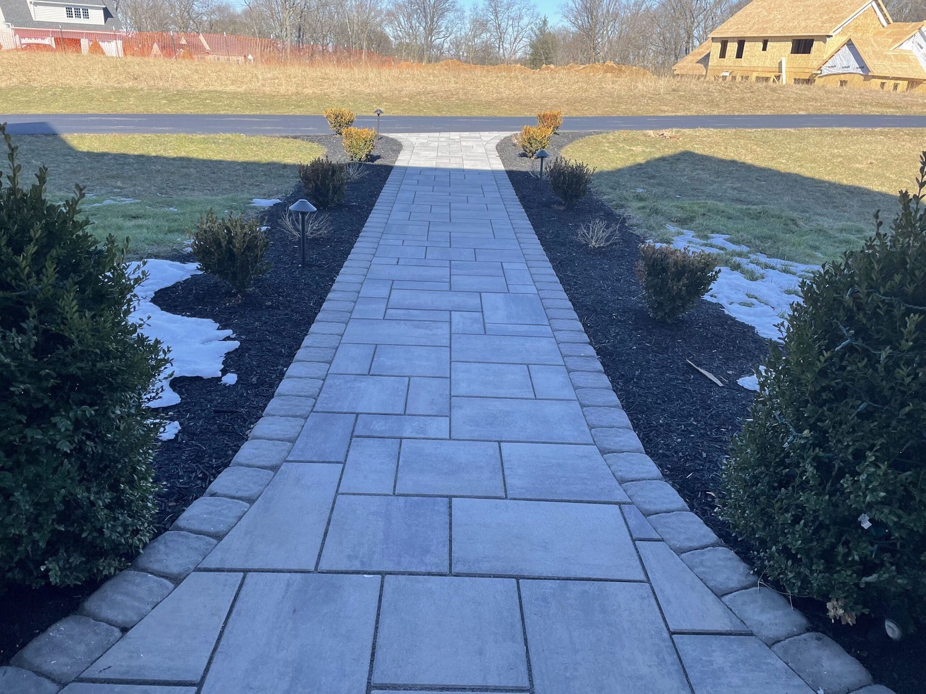 paver walkway from door to street from CKC landscaping